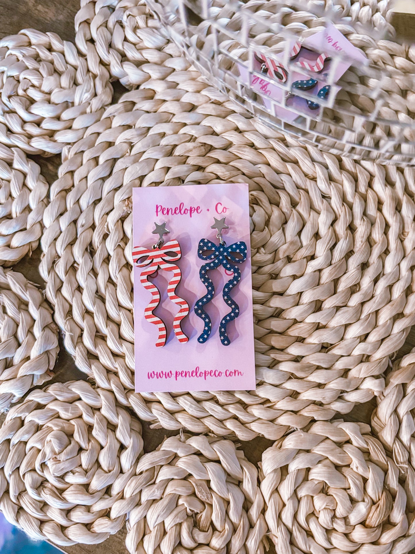 Stars + stripes Bows
