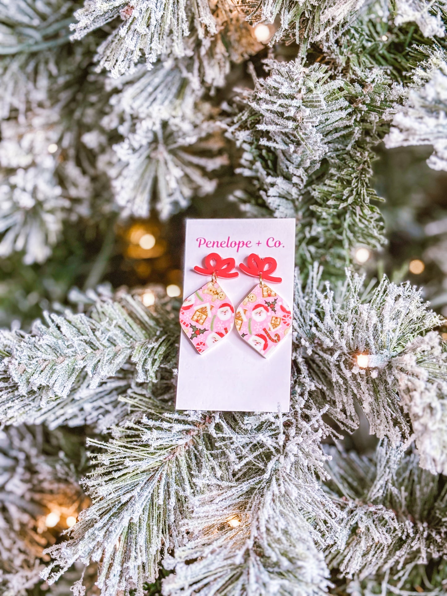 Santa ornament dangles