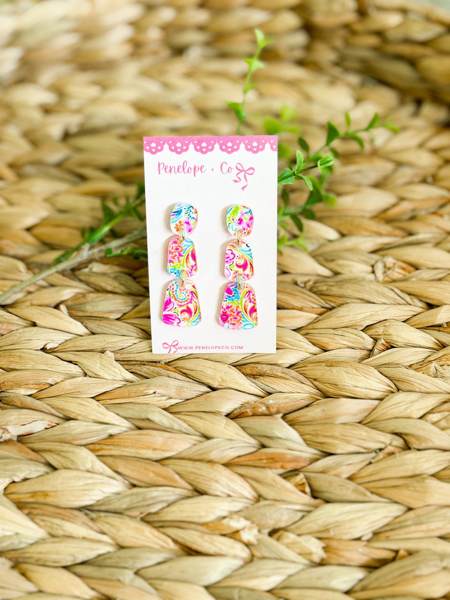 Tropical resort earrings