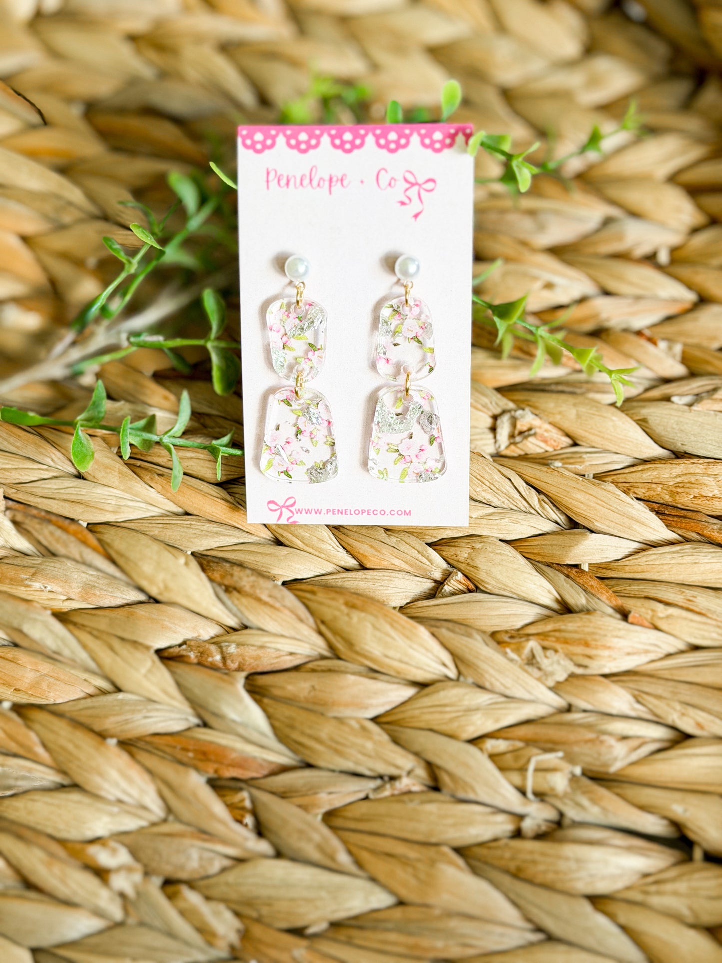 Floral earring