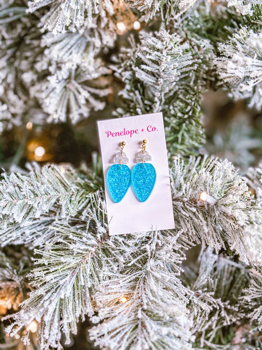 Blue Christmas Lights