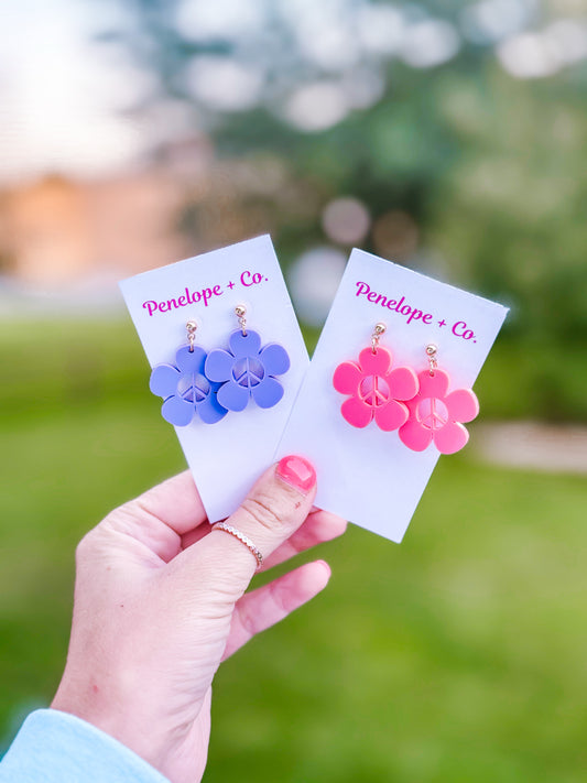 Peace flower dangles